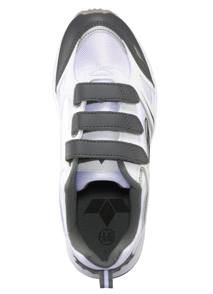 Sneakers met klittenband in een sportief design WIT-GRIJS