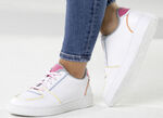 ELENA EDEN sneakers van nappaleer WIT-BONTE
