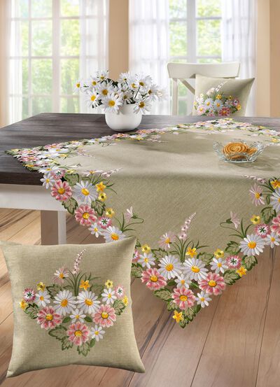 Tafel- en kamerdecoratie in lentestijl 