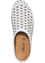 Gemini, zomerse damessabot, breedte G, met uitneembaar voetbed WIT