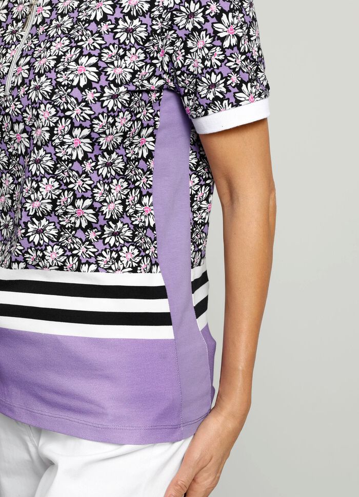 Poloshirt met all-over patroon 