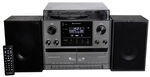 Nostalgische stereo-installatie met afstandsbediening ZWART