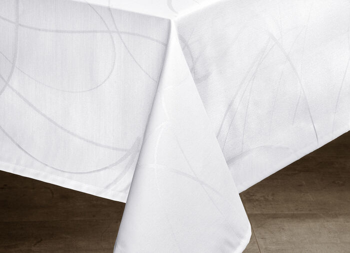 Tafel- en kamerdecoratie met vlekbescherming WIT