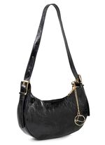 Laurina tas gemaakt van crashlak kabelleer ZWART