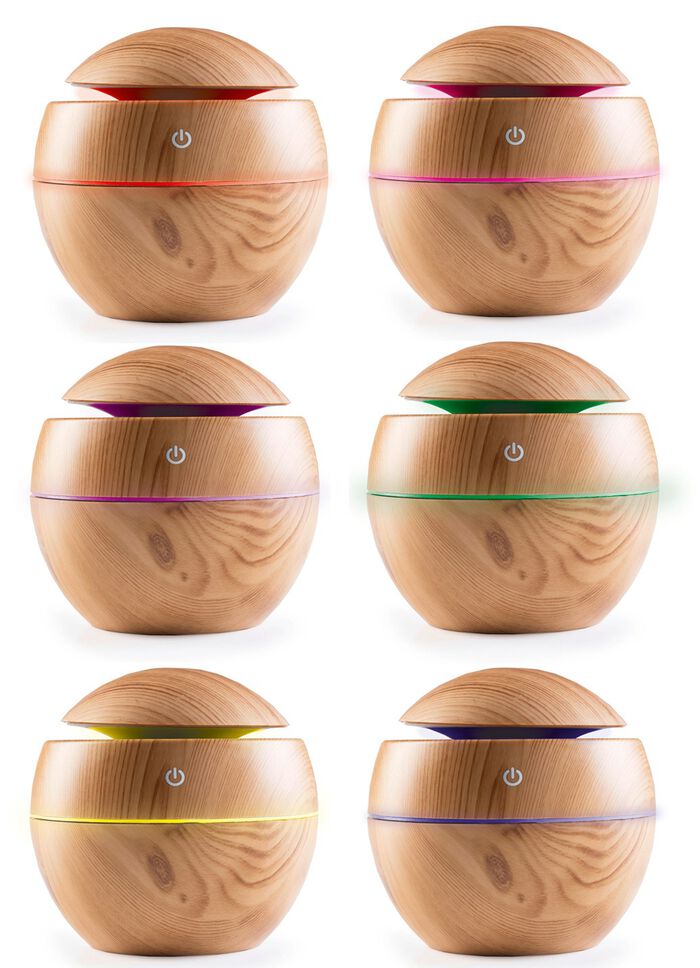 Luchtbevochtiger in houtlook 