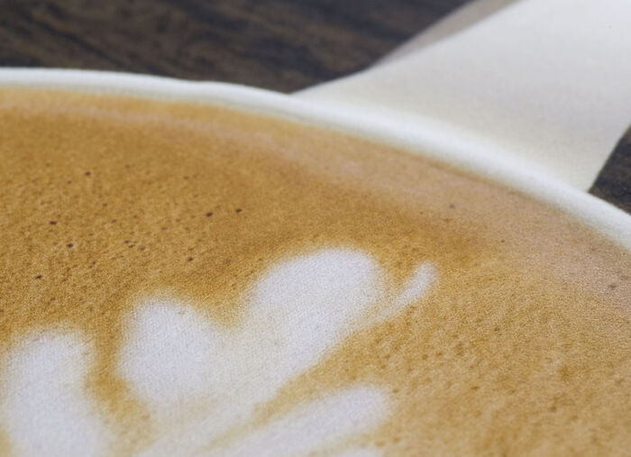 Keukenloper koffiekopjes, met antislip achterkant BRUIN