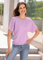 Trui met golvende structuur 