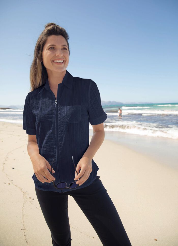 Geweldige combinatie blousejasje MARINE