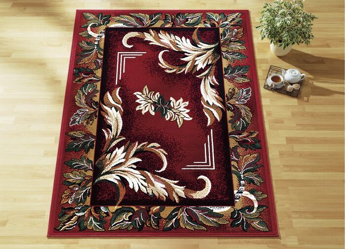 Bruggen/tapijten en bedframes met centraal motief ROOD GEMIDDELD.