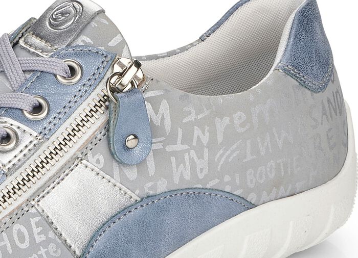 Remonte sneakers met bedrukte rand 