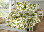 Beddengoedset aan beide zijden bedrukt met een citroendessin 