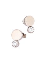 Titanium oorknopjes met synthetische zirkonia 