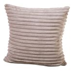 Zachte corduroy kussenhoes TAUPE