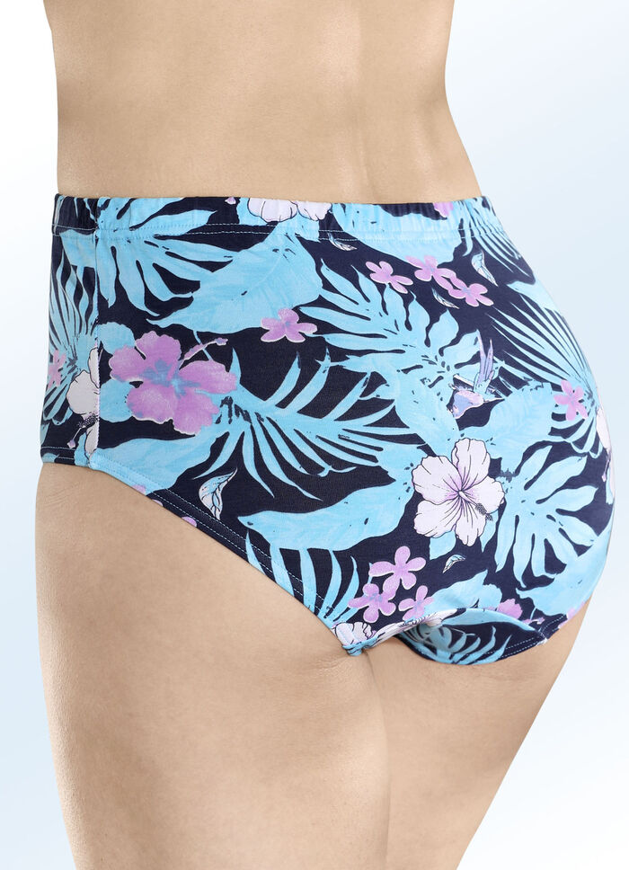 Set van vier slips met elastische band 