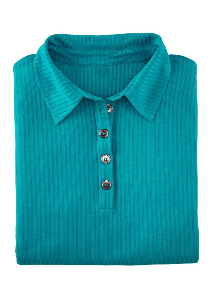 Laurina poloshirt met knoopsluiting 