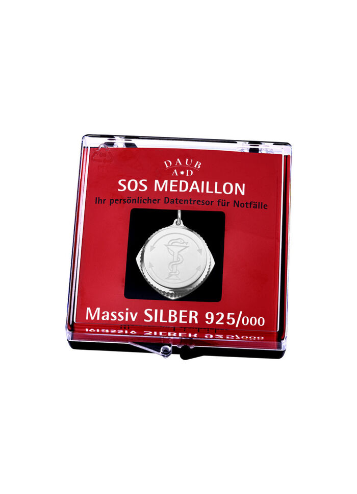 SOS hanger gemaakt van zilver 