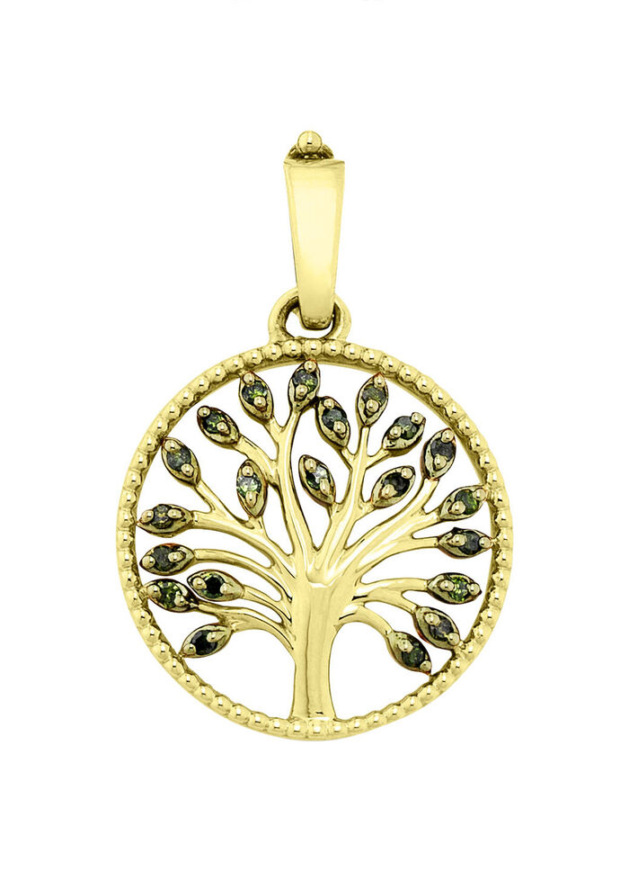 Levensboom hanger met diamanten 
