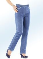 Jeans in een comfortabele slip-on stijl LICHTBLAUW