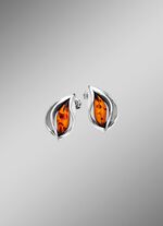 Tijdloos elegante oorbellen met echte barnsteen 