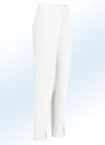 Broek met trendy beensplitten ECRU