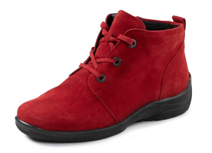 Waldl&auml;ufer, comfortabele dameslaarzen, winterschoenen, breedte H, met uitneembaar voetbed KERSENROOD