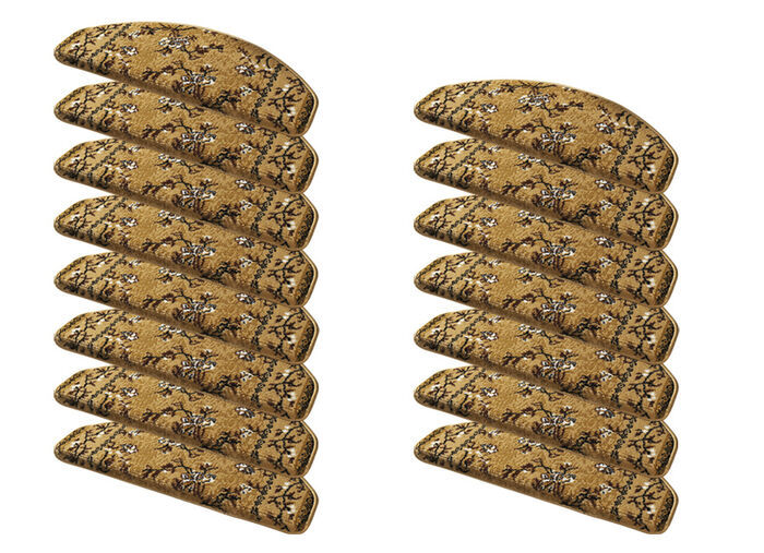 Prachtige, geweven trapmatten BEIGE