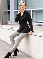 Broek met glencheck-design 