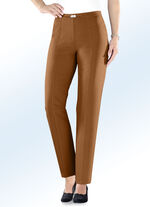 Broek met elastische tailleband aan de achterkant TERRACOTTA