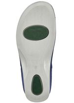 Mubb muiltjes met antieke perforaties BLAUW