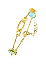 Kleurrijke elegantie: armband met kwarts 