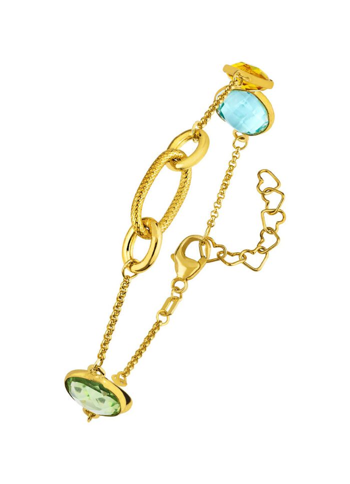 Kleurrijke elegantie: armband met kwarts 