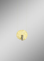 Fascinerende uitstraling: hanger met 4 ruwe diamanten 