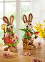 Konijntje gemaakt van kunst en textielmateriaal 