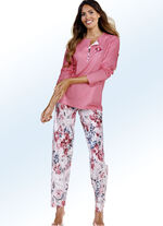 Set van twee pyjama's met knoopsluiting en lange mouwen 