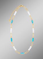 Sieradenset, 3-delig, van messing met kristalstenen 