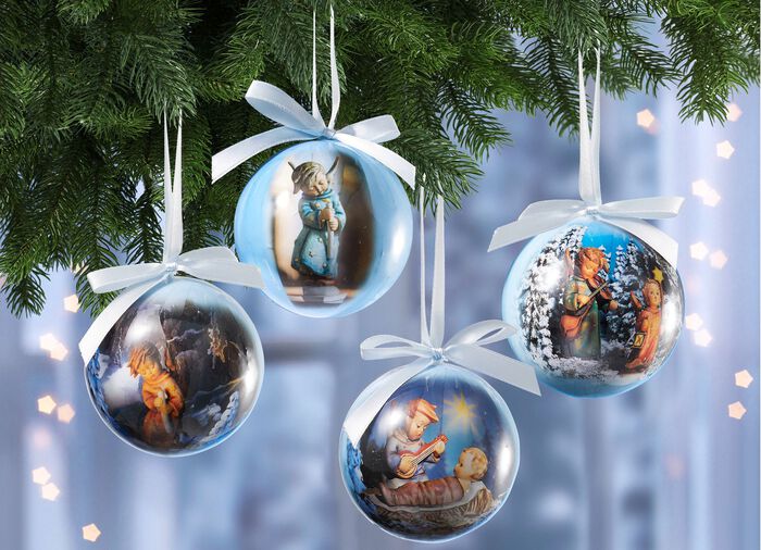 Kerstballen in een set van 4 