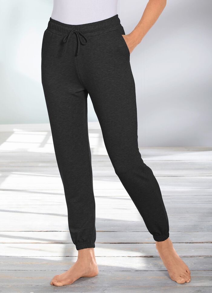 Broek met katoen ZWART