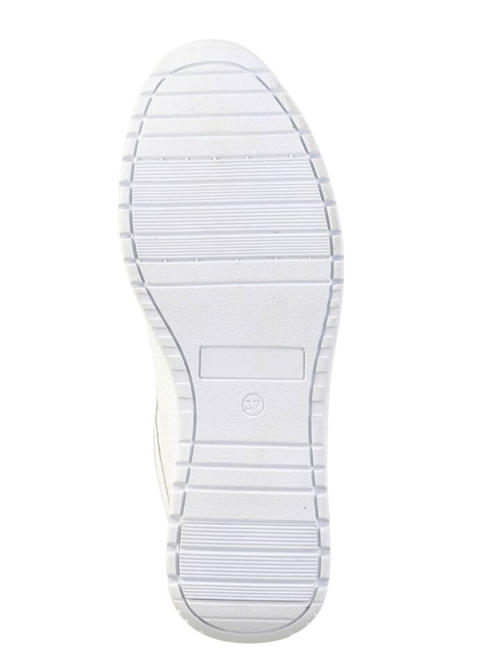 ELENA EDEN, comfortabele damessneakers, breedte G, met uitneembaar voetbed WIT