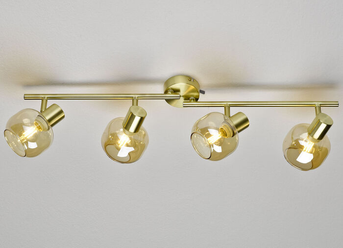Stijlvolle plafondlampen met getint glas