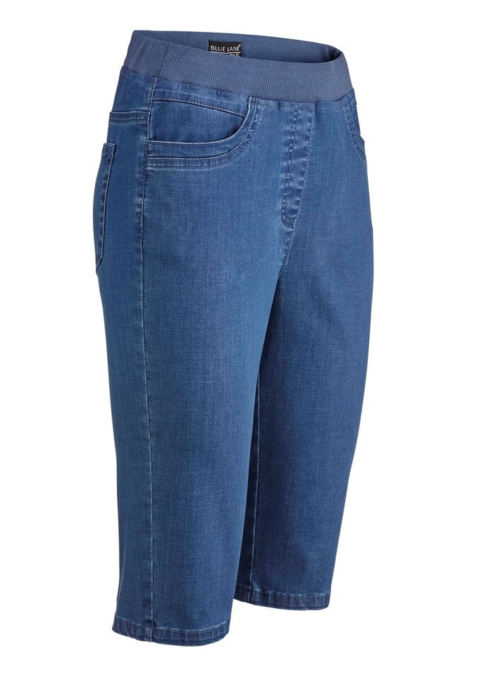 Bermuda's met jersey tailleband 