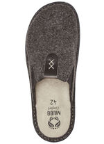 Mubb pantoffels met elastische banden aan de zijkanten BRUIN