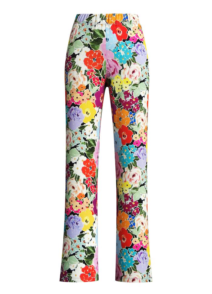 Broek met kleurrijke print 
