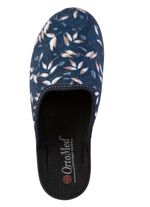 Set van 2 pantoffels van fluweelzacht, bedrukt textielmateriaal 