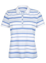 Poloshirt met contrasterende geribbelde manchetten 