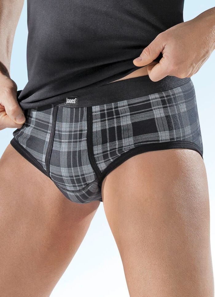 Set van vier slips, geruit 