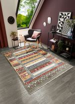 Tapijten en vloerkleden met textielrug GROEN-MULTICOLOR