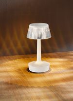 LED-tafellamp met kristaleffect WIT