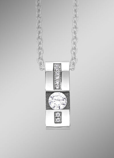 Elegante hanger met synthetische zirkonia 