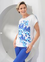 Shirt-tuniek met prachtige randprint 