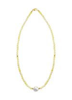 Ketting met parelglans en edelsteenglans 